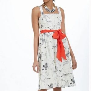 Anthropologie Maeve Dog Print (Frolic) Dress w/Removable Straps, size 6
